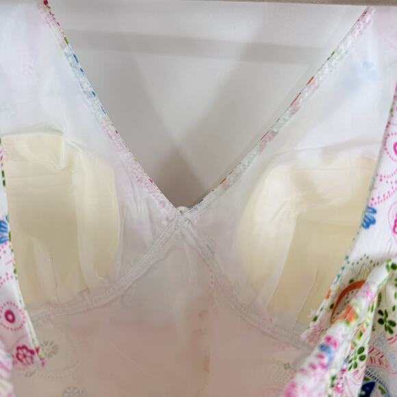 Vintage Paisley Floral Karin Stevens Dress Size 14 Fairycore Smocked Cottage - Picture 12 of 16